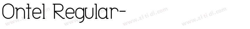 Ontel Regular字体转换